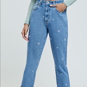 Pacsun Daisy Embroidered Jeans